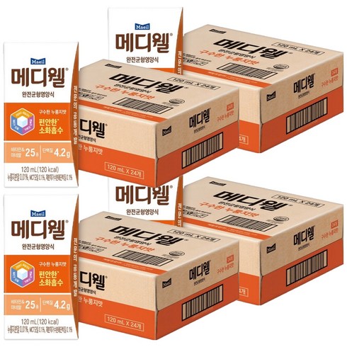 메디웰 구수한 누룽지맛 완전균형영양식, 120ml, 96개
