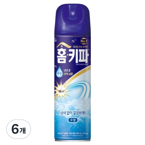 홈키파 무향 에어졸 살충제, 500ml, 6개