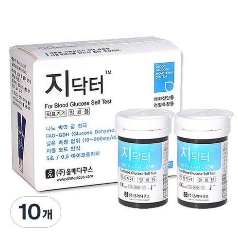 지닥터 혈당시험지 AGM-4000, 50개입, 10개
