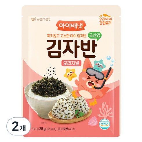 아이배냇 김자반 오리지널, 김맛, 25g, 2개