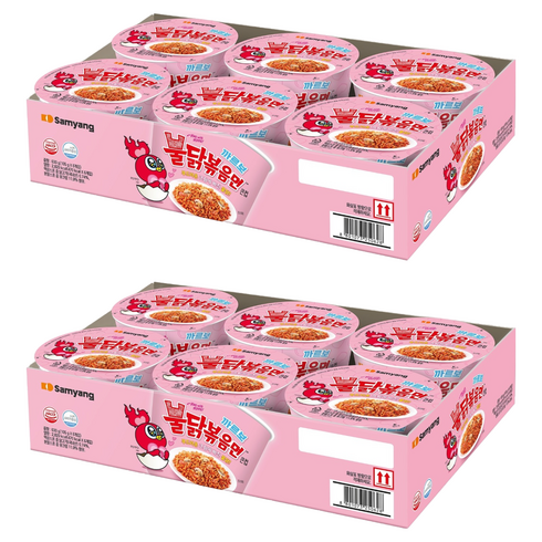 불닭볶음면 까르보 큰컵 105g, 12개