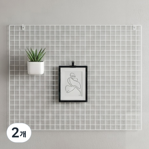 알뜨리 네트 철망 1220 x 950 mm, 2개, 화이트
