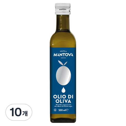 만토바 퓨어 올리브오일, 10개, 500ml