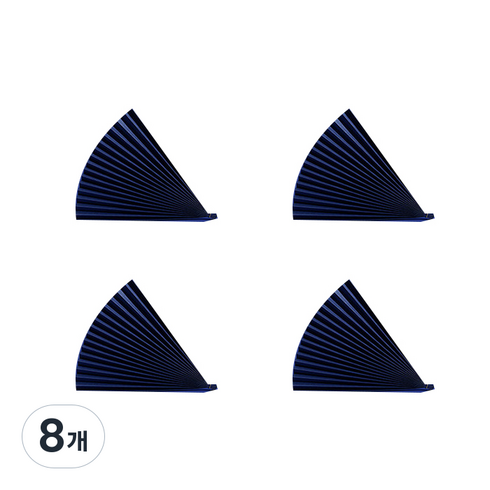 컬러 주름 배경지 촬영소품, 네이비, 8개