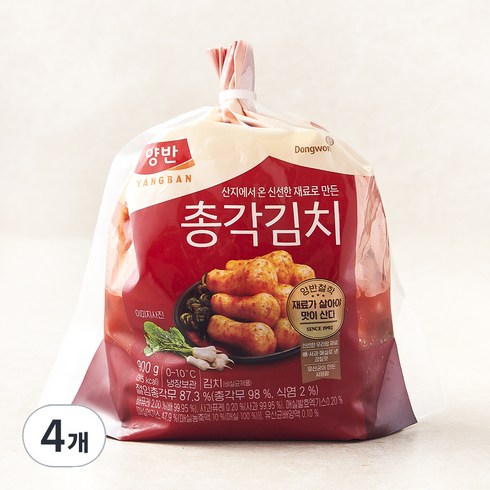 양반 동원 총각김치, 900g, 4개