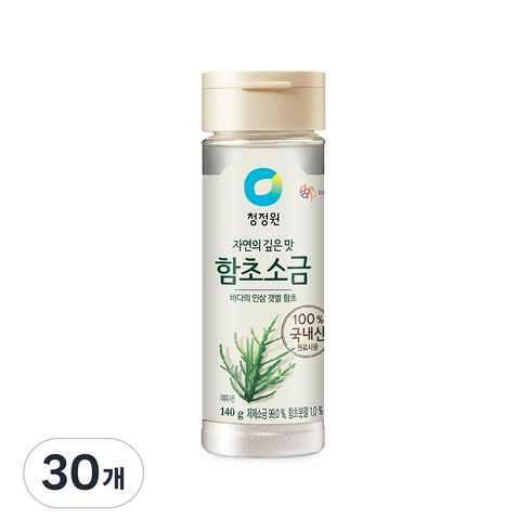 청정원 함초소금, 140g, 30개