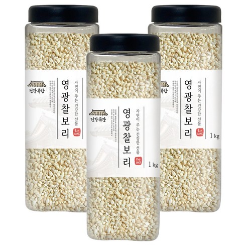 건강곡간 영광 찰보리, 1kg, 3개