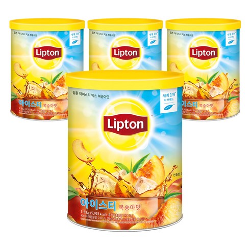 립톤 아이스티 믹스 복숭아맛, 1.5kg, 1개입, 4개