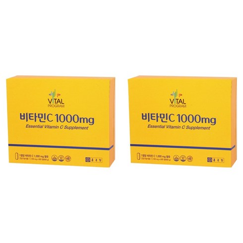 바이탈프로그램 정품 비타민C 1000mg, 600정, 2개