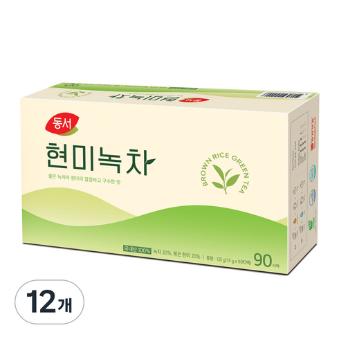 동서 현미녹차, 1.5g, 90개입, 12개