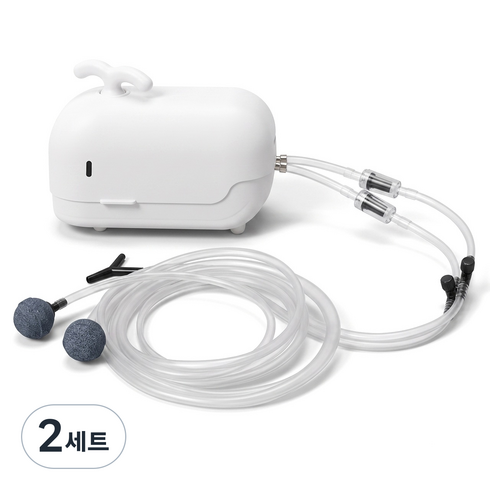 모비딕 무소음 기포발생기 MO-X4 화이트 + 부속패키지 풀세트, 2세트