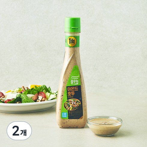 풀무원 아몬드호두 드레싱, 495g, 2개
