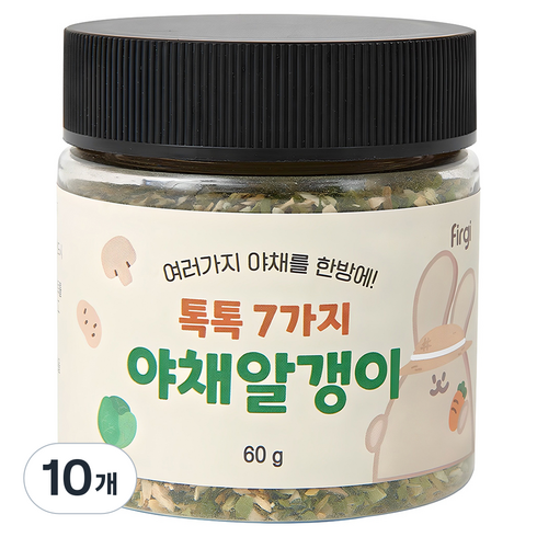 퍼기 톡톡 7가지 야채알갱이 이유식재료, 60g, 10개