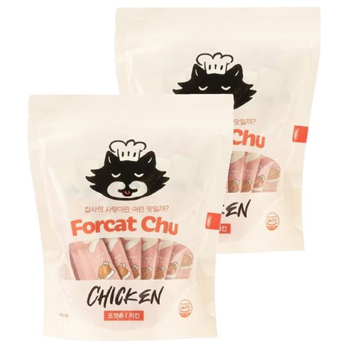 닥터펠리스 고양이 포캣츄 짜먹는 간식 30p, 치킨, 420g, 2개