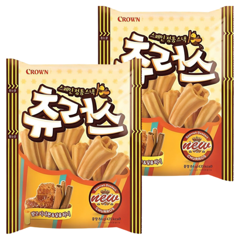 크라운 츄러스, 84g, 2개