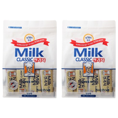 밀크클래식 쌀과자 우유맛, 240g, 2개