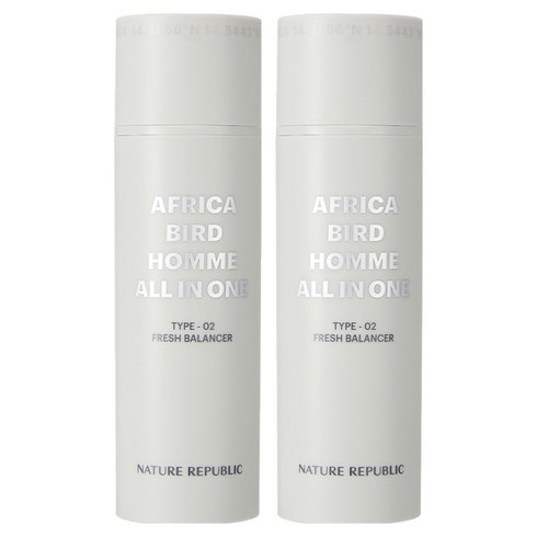 네이처리퍼블릭 아프리카 버드 옴므 올인원 프레시 밸런서, 150ml, 2개