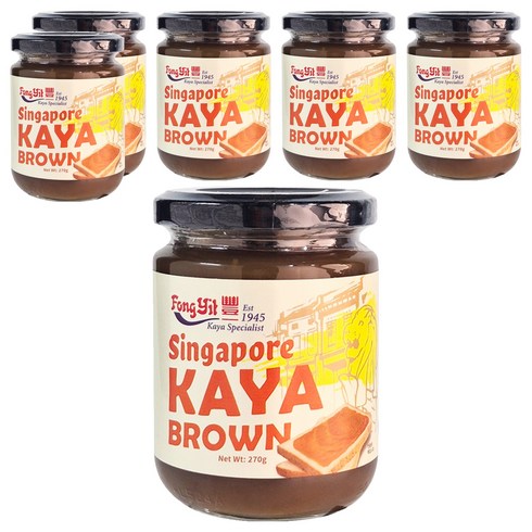 퐁잇 싱가포르 카야 브라운, 270g, 6개