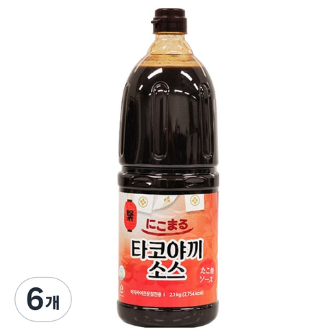 태원식품 니코마루 타코야끼 소스, 2.1kg, 6개