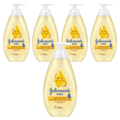 존슨즈베이비 탑투토 베이비 바스, 500ml, 5개