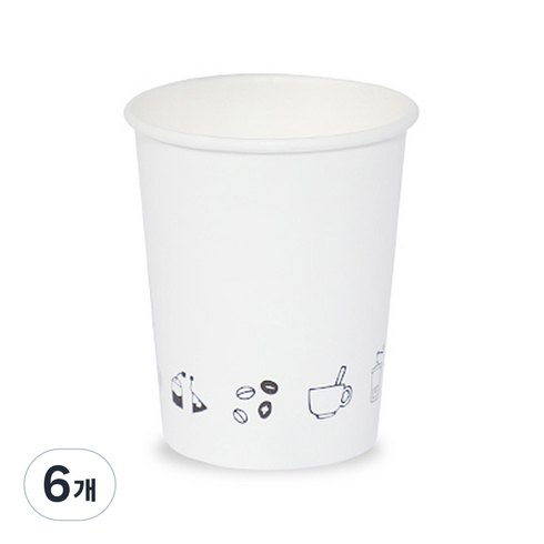 더빈썸 드로잉 종이컵 300ml, 500개입, 6개