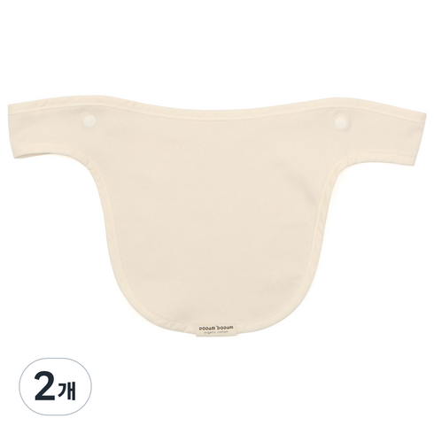 DODAMDODAM 오가닉 순면 아기띠 침받이 전면용, 내츄럴, 2개