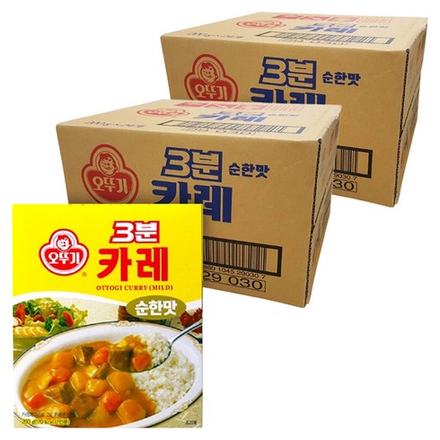 오뚜기3분 카레 순한맛, 200g, 48개