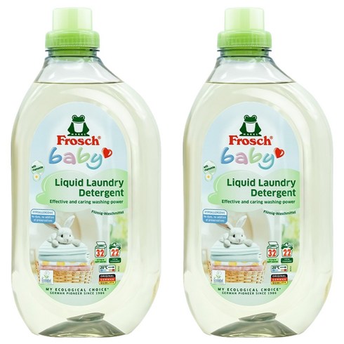 프로쉬 베이비 액상 세탁세제, 1.5L, 2개