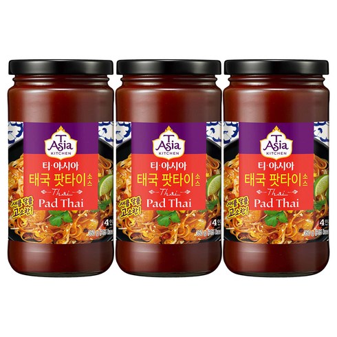 티아시아키친 태국 팟타이 소스, 350g, 3개