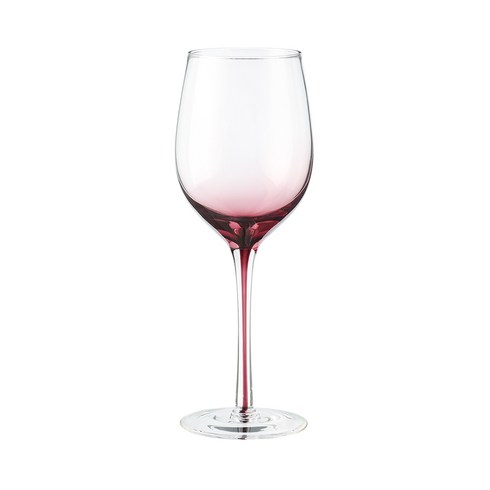 메종오브제 시에르 그라데이션 크리스탈 화이트 와인잔 핑크, 340ml, 1개