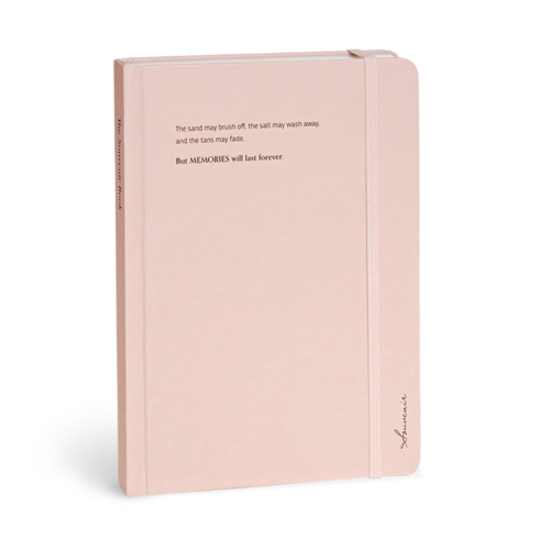아이코닉 수베니어 B6 밴드 양장노트 라인, 02 Powder pink, 1개