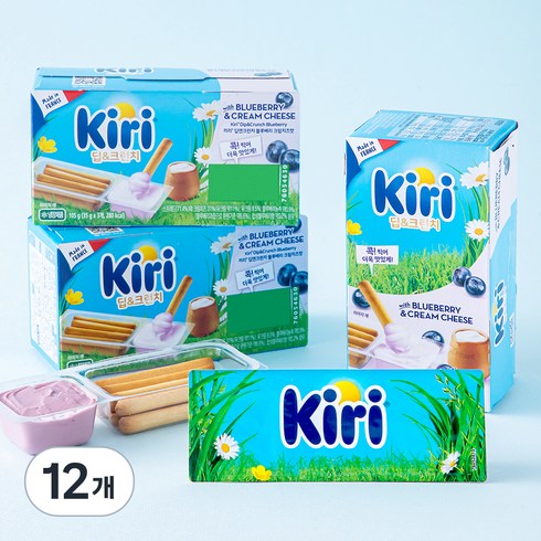 끼리 딥앤크런치 블루베리 크림치즈맛, 35g, 3개입, 12개