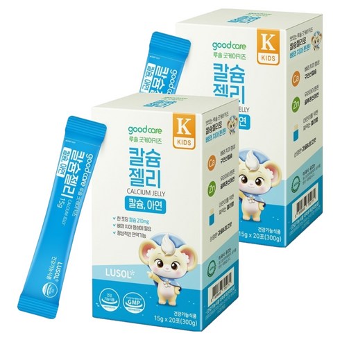 루솔 굿케어키즈 칼슘젤리 20p, 300g, 2개