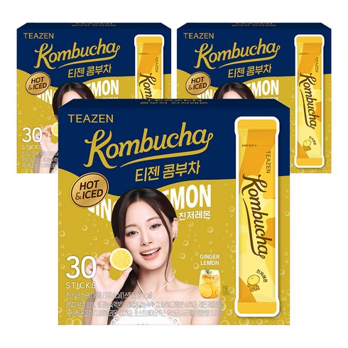 티젠 콤부차 진저레몬, 5g, 30개입, 3개