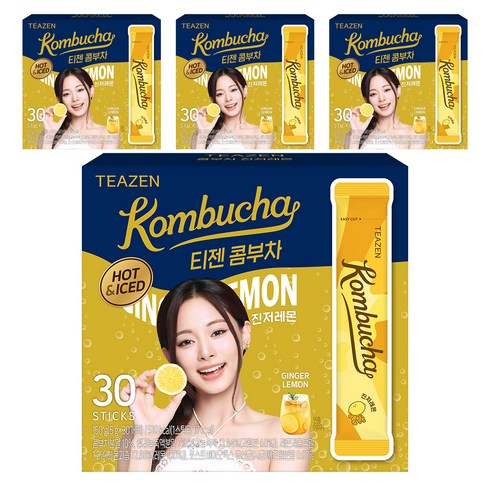 티젠 콤부차 진저레몬, 5g, 30개입, 4개
