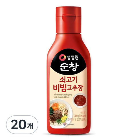 청정원순창 쇠고기 비빔고추장, 300g, 20개