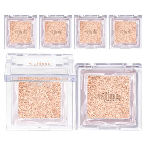 Glint 바이 바디보브 하이라이터 2.3g, 01듀이문, 5개