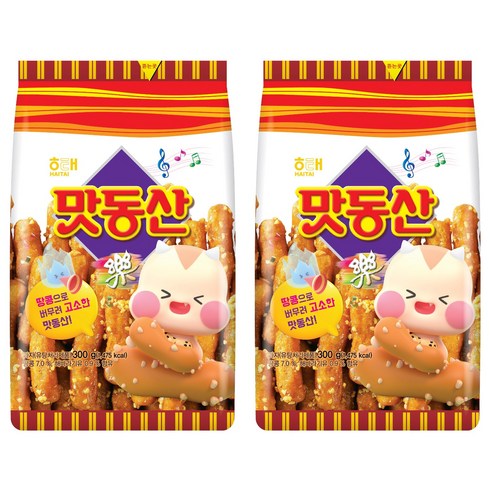 해태제과 맛동산, 300g, 2개