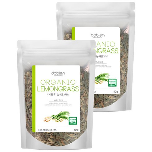 다비앙 유기농 레몬그라스 허브차, 40g, 2개, 1개입