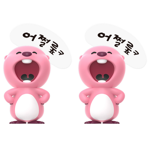 잔망루피 모니터 피규어, 2개