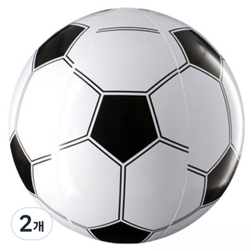 엠글로 비치볼 중형, 40cm, 축구공, 2개