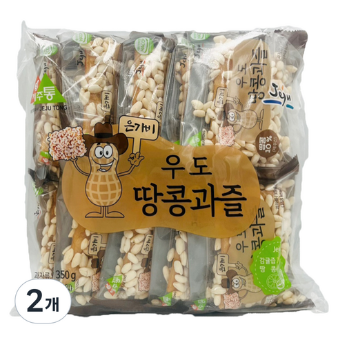 은가비식품 제주 은가비 우도 땅콩과즐, 2개, 350g