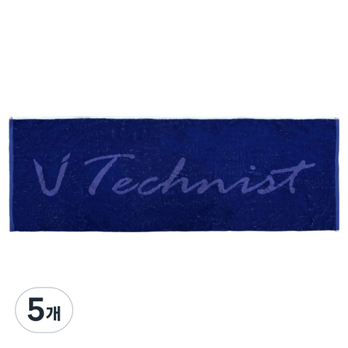 테크니스트 배드민턴 스포츠 타올 TA-T15, 블루, 5개
