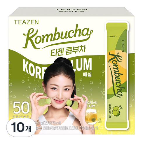 티젠 콤부차 매실, 5g, 50개입, 10개