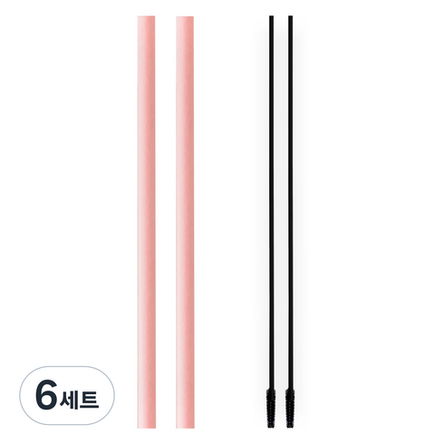 하이비 스탠리 호환 Big 실리콘 스트로우 핑크 2p + 세척솔 랜덤 발송 2p 세트, 6세트, 스트로우 2P / 세척솔 2P