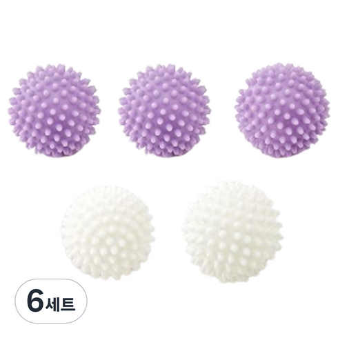 모던하우스 세탁 잘 되는 컬러 세탁볼 5p 세트, S 라벤더, 6세트