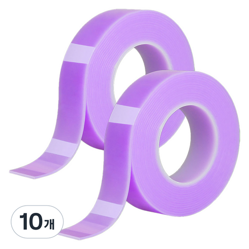 알로데 컬러 나노 매직 양면테이프 5cm x 3m, TYPE15 퍼플, 10개