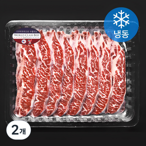 미국산 LA식꽃갈비 (냉동), 1kg, 2개