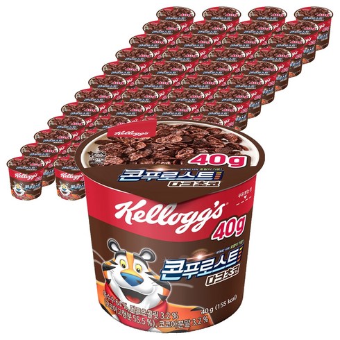 콘푸로스트 다크초코 컵 시리얼, 40g, 48개