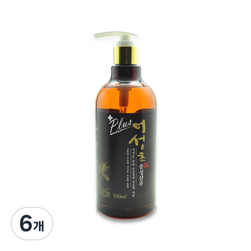 어성초 중성샴푸, 500ml, 6개